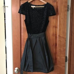 Black velvet dress